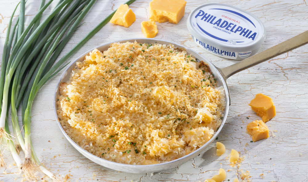 לזנייה ירקות ירוקים וגבינת פילדלפיה